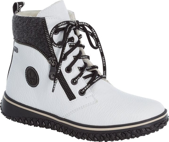 White Lace Up Boot