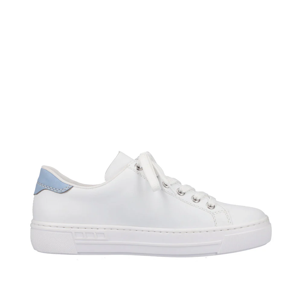 White Multi Stripe Lace Up - Image 2
