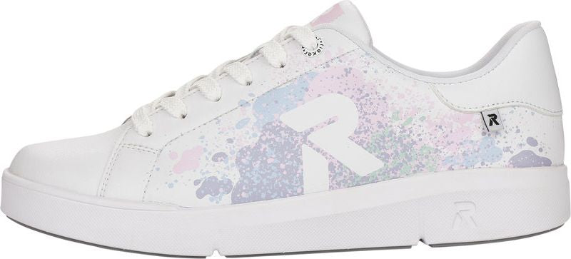 White/Pastel Pattern Lace Up - Image 3