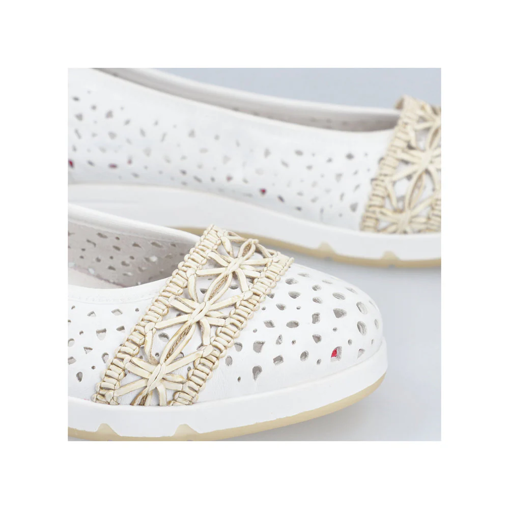 White Perf Slip On - Image 10