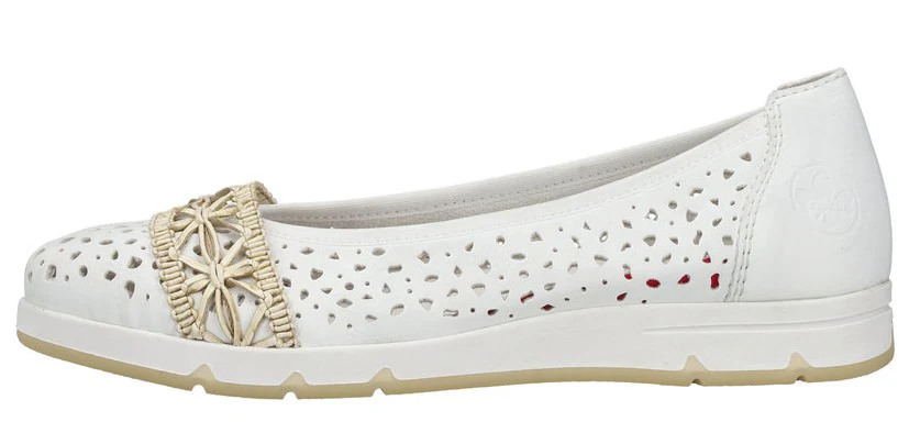 White Perf Slip On - Image 3