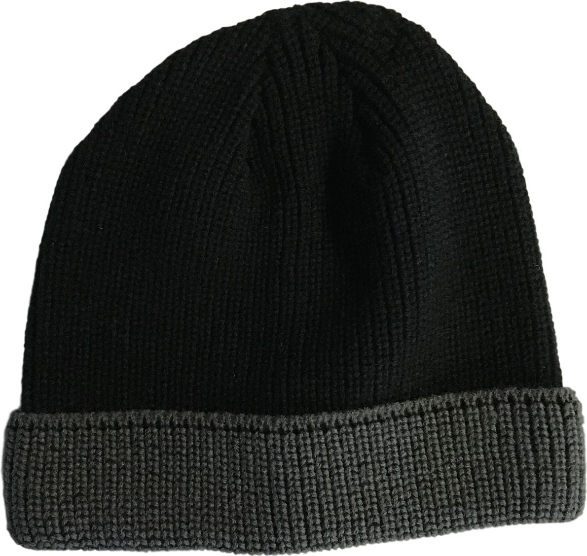 Acrylic Toque Black Grey
