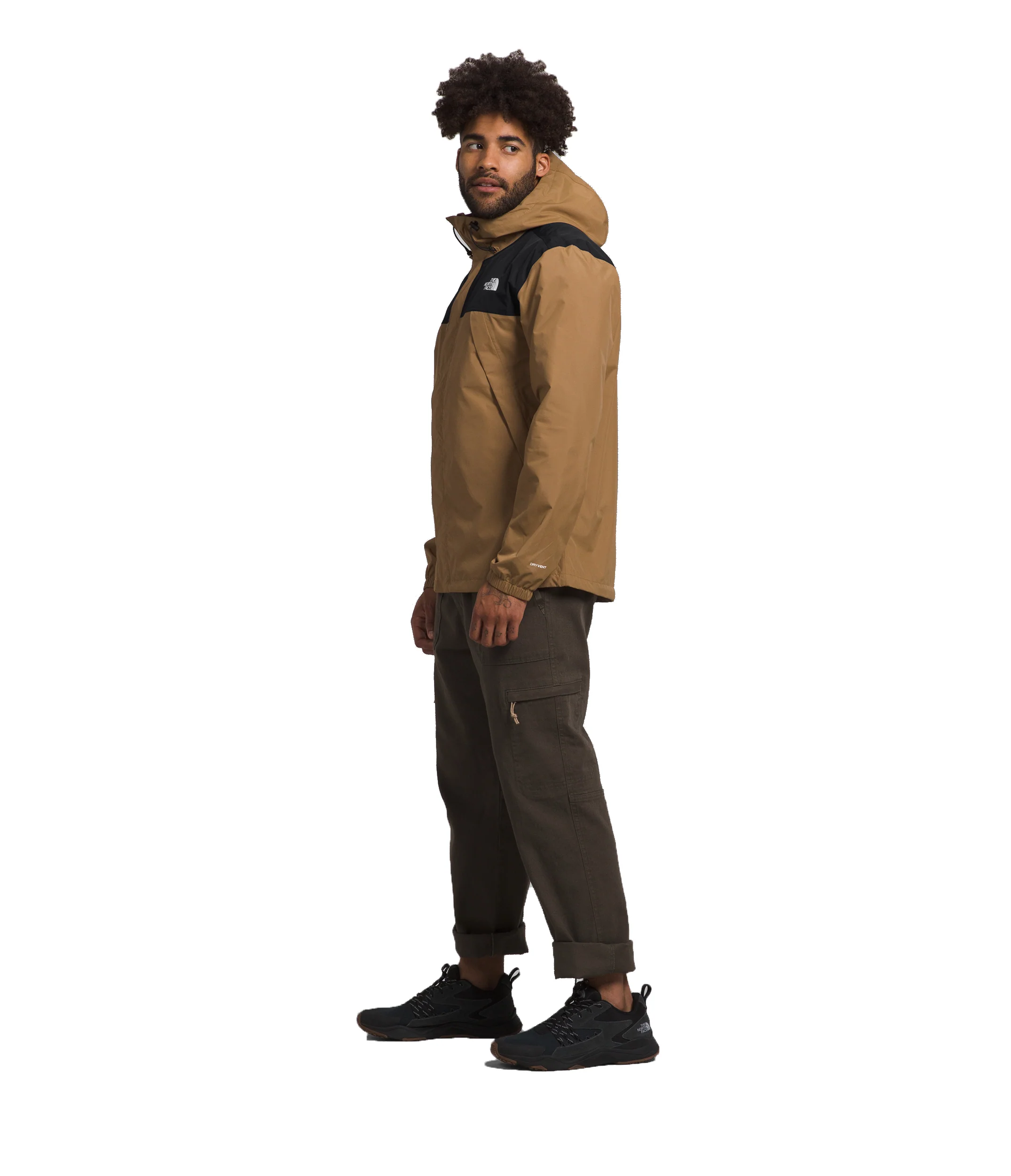 Men's Antora Jacket Utility Brown TNF Black - Image 3