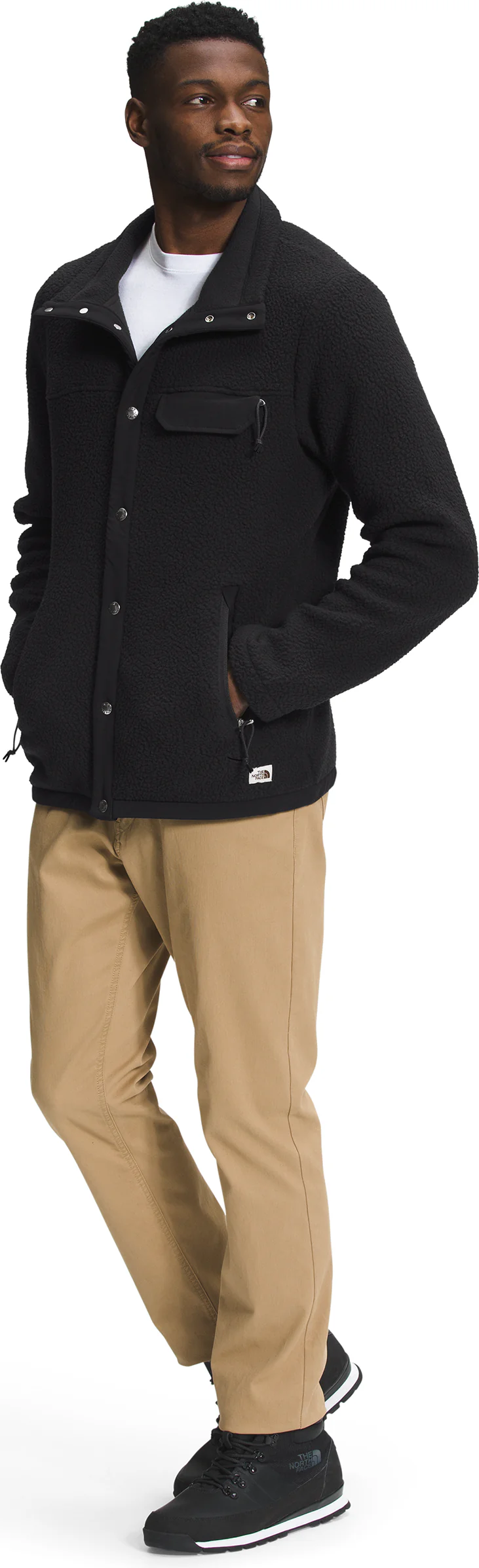 Men's Cragmont Snap Front Jacket TNF Black/Tnf Black - Image 3