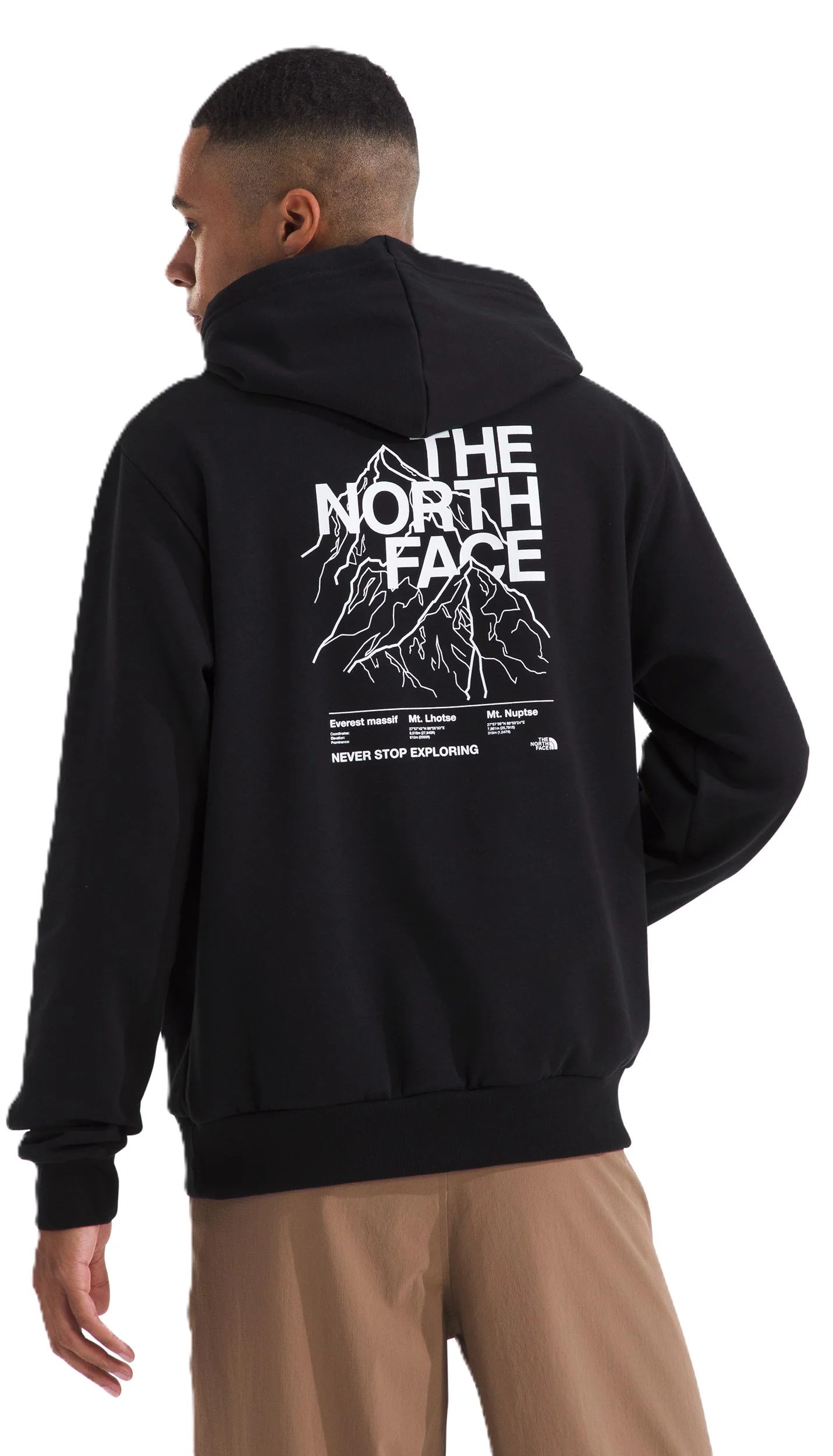 Men's Evolution Half Dome MTN Hoodie Graphic TNF Black - Image 2