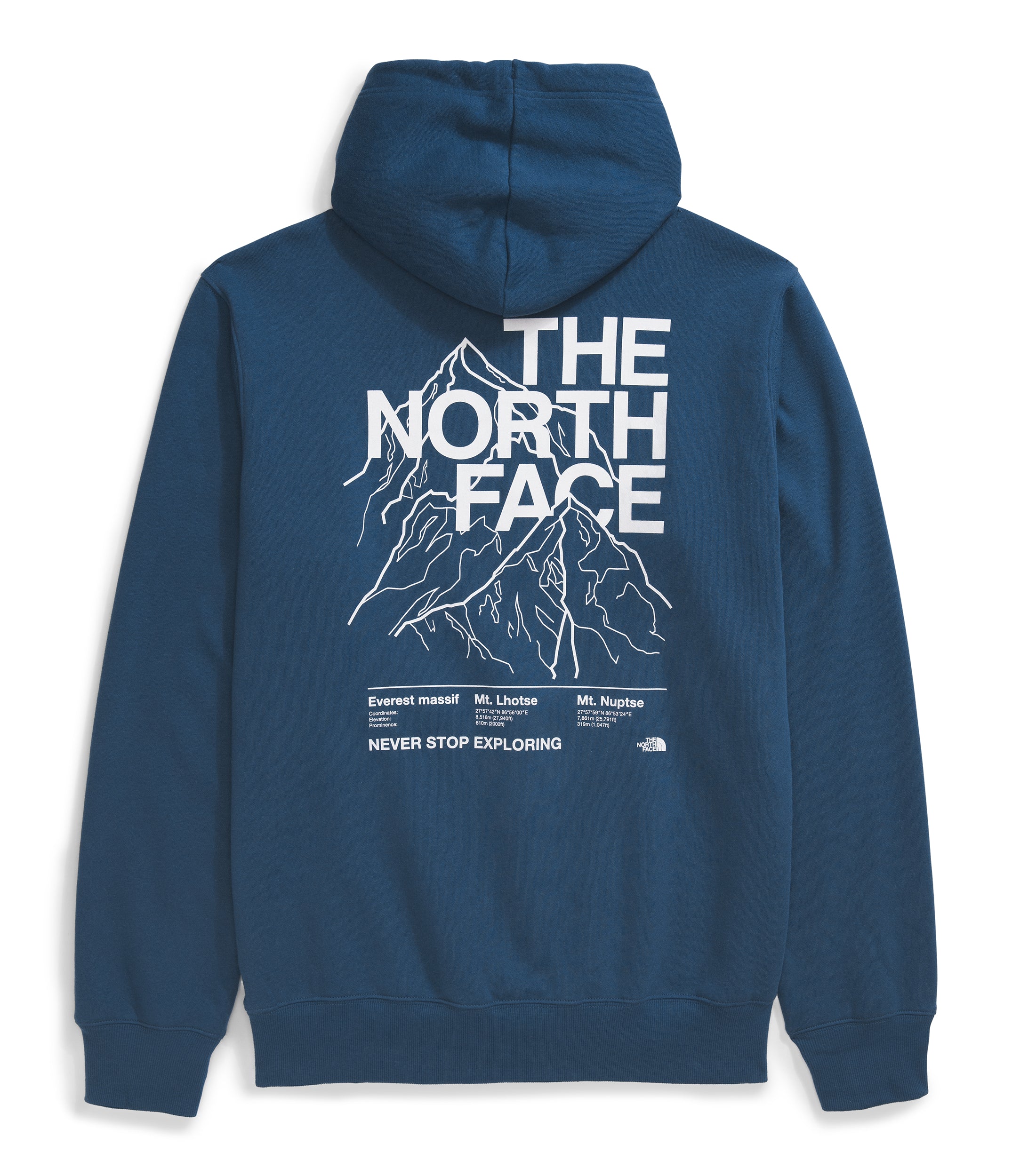 Men's Places We Love Hoodie Shady Blue TNF White - Image 3