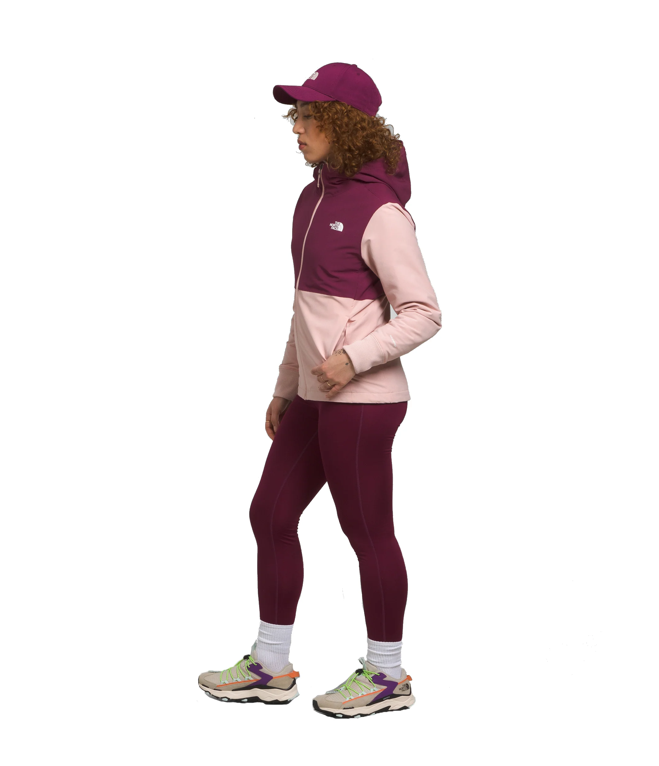 Women's Shelbe Raschel Hoodie Pink Moss Boysenberry - Image 2