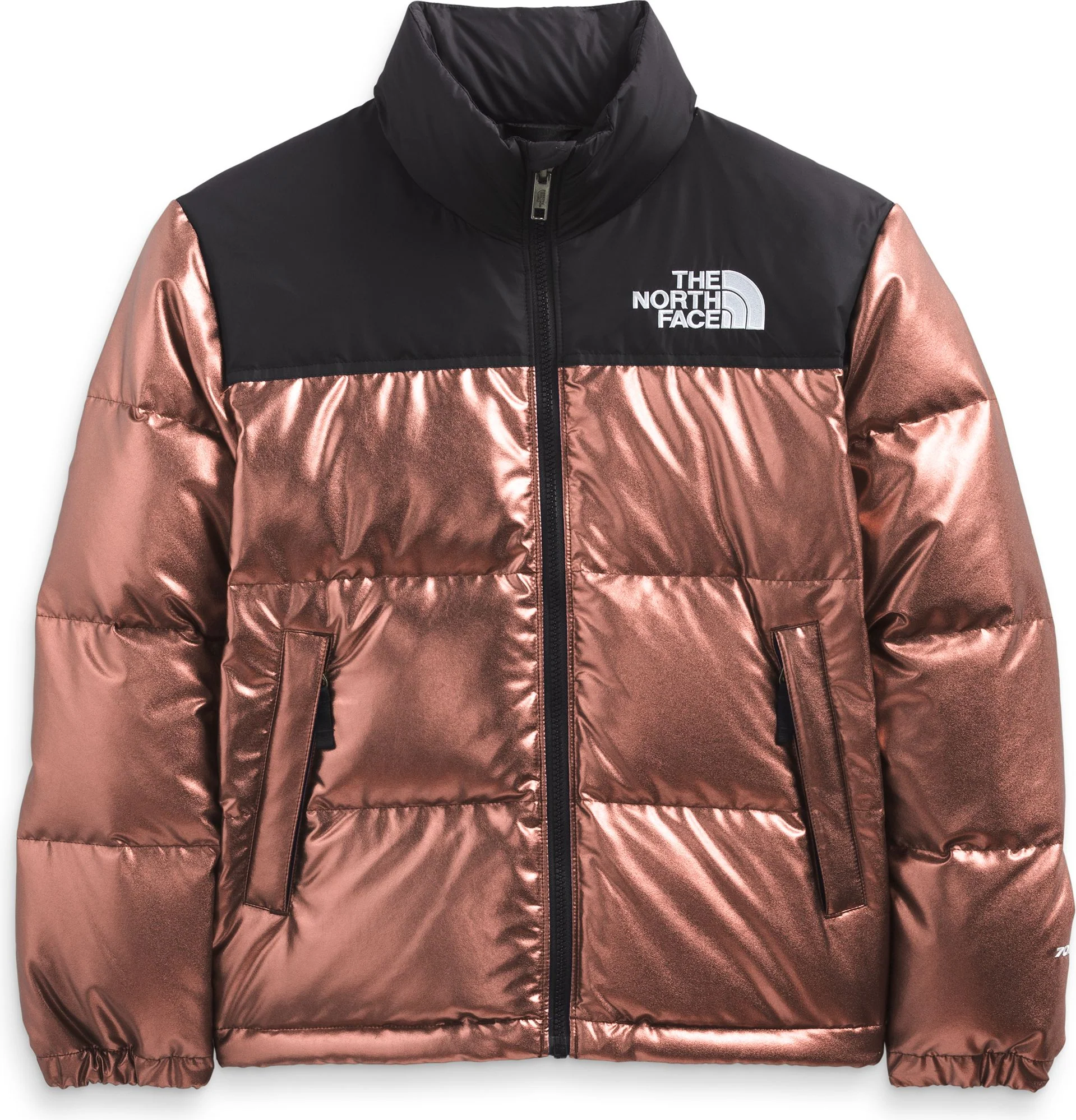 Teen Printed 1996 Retro Nuptse Jacket Dark Oak Metallic