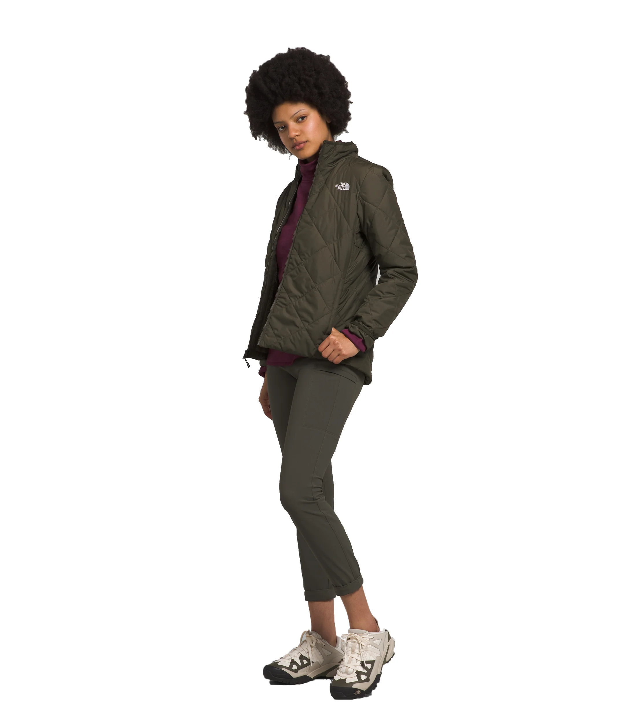 W Shady Glade Insulated Jacket New Taupe Green - Image 2