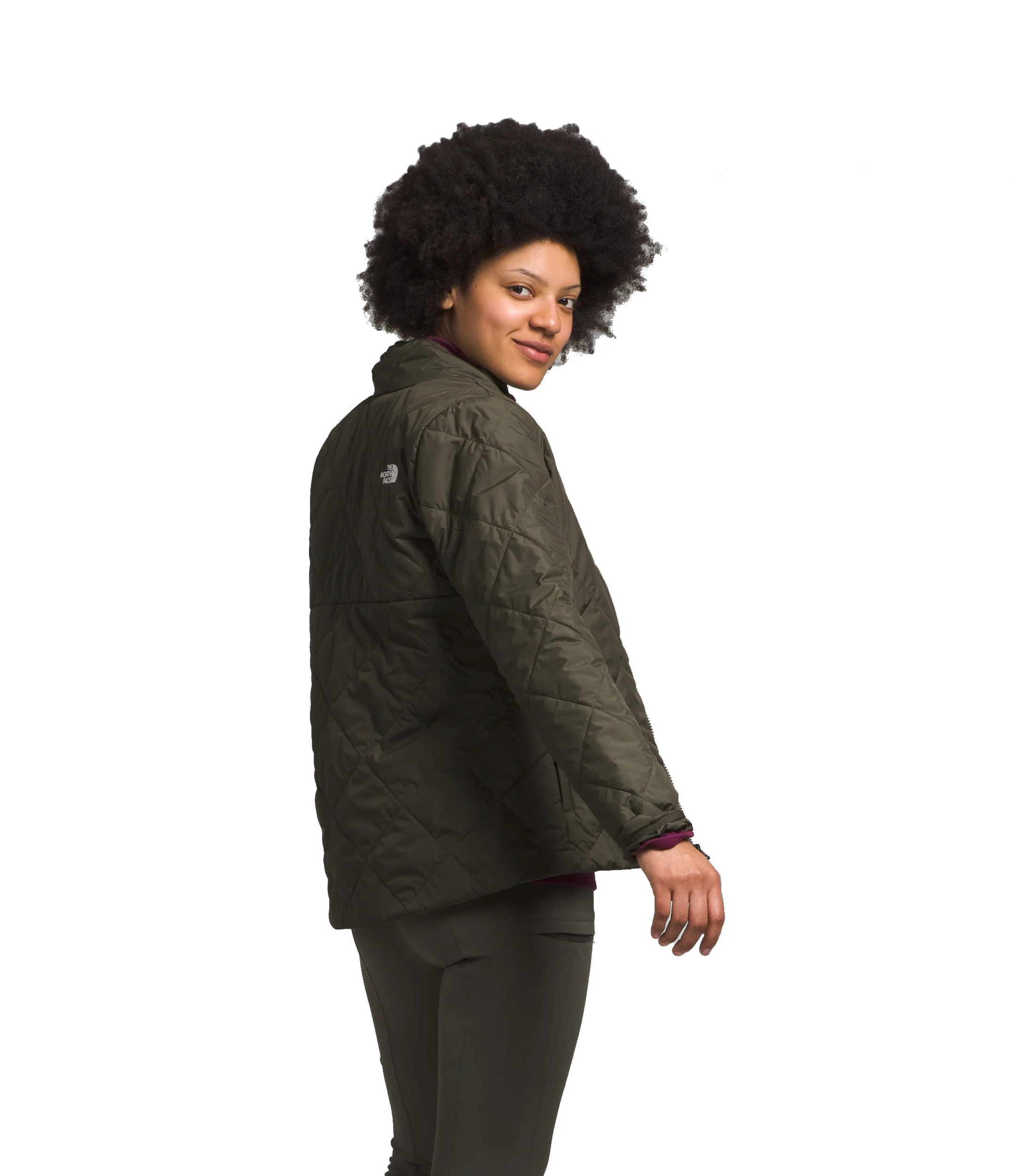 W Shady Glade Insulated Jacket New Taupe Green - Image 3