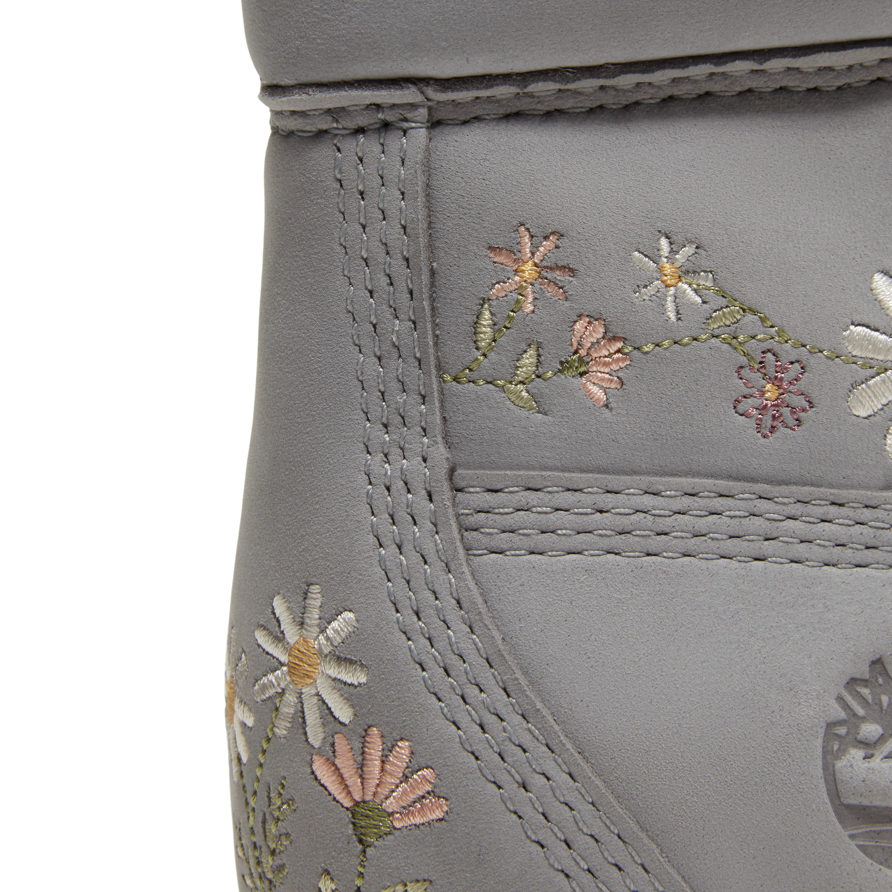 Womens 6inch Lace-up WP Boot Light Grey - Image 4