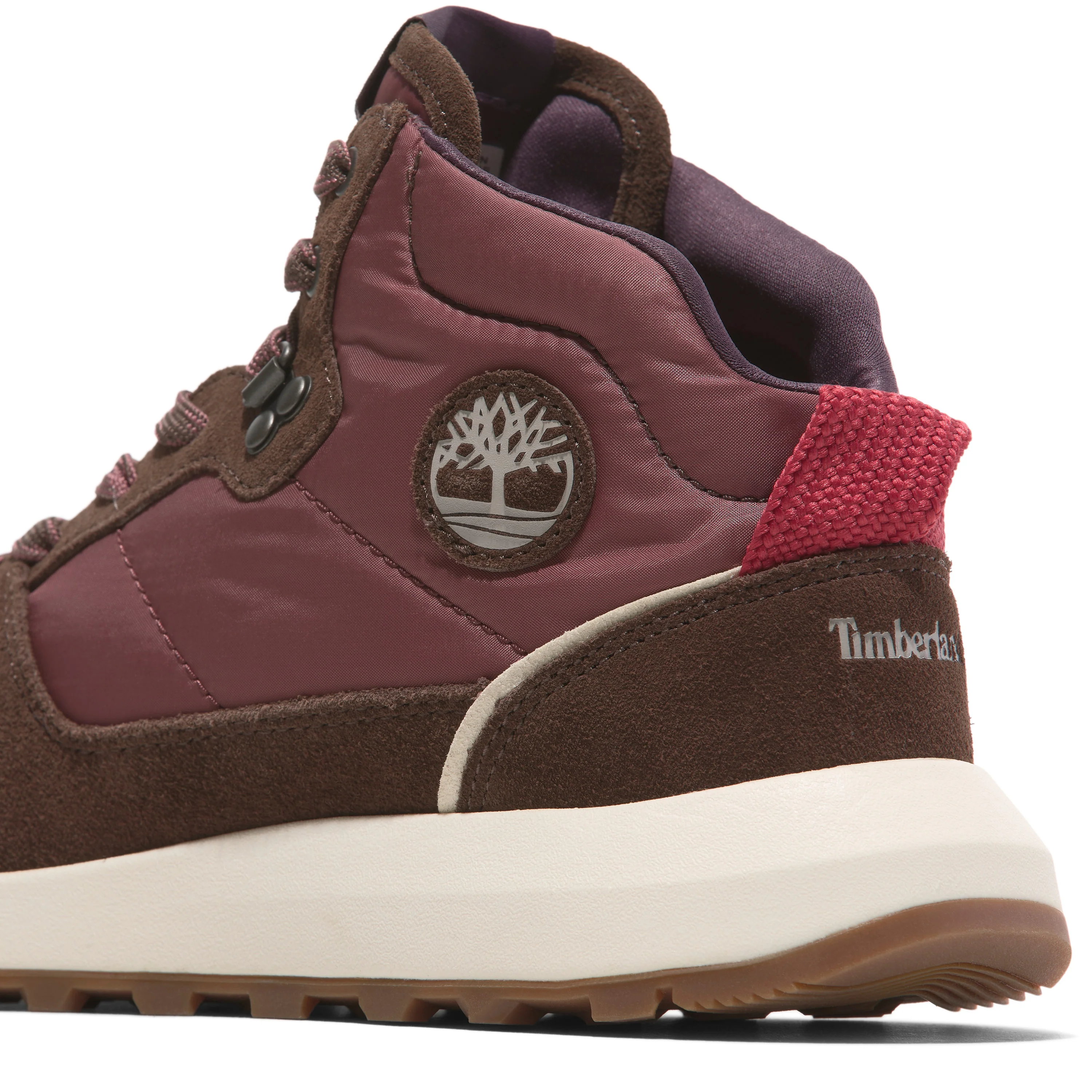 Retro Swift High Top Lace Up Sneaker Medium Red - Image 6